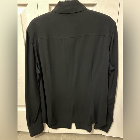 NWT Brooks Brothers, long sleeve silk shirt. Black. Size 12. Brand new! - Picture 8 of 10